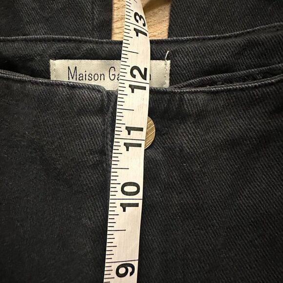 Maison Garrison women’s wide leg sailor black jeans medium - Picture 10 of 12